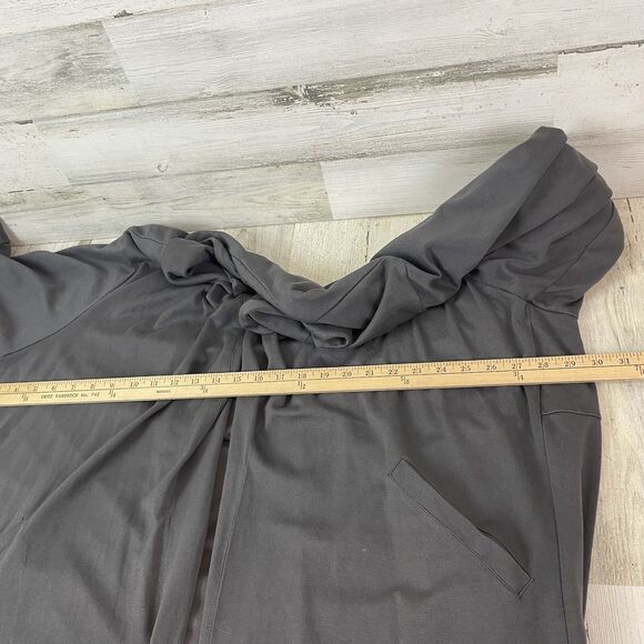 Torrid Jacket Jersey Knit Blazer Women’s 6X Open Front Gray 3/4 Roll-Tab - Picture 11 of 12